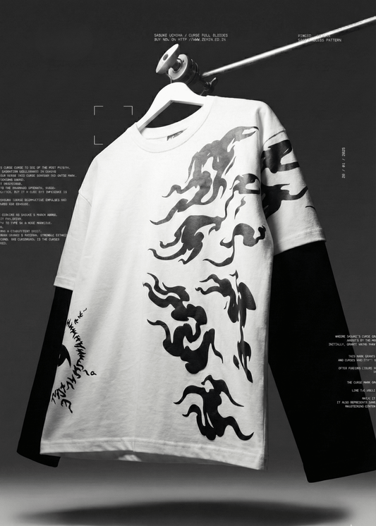 SASUKE FULL SLEEVE WHITE - Azukai