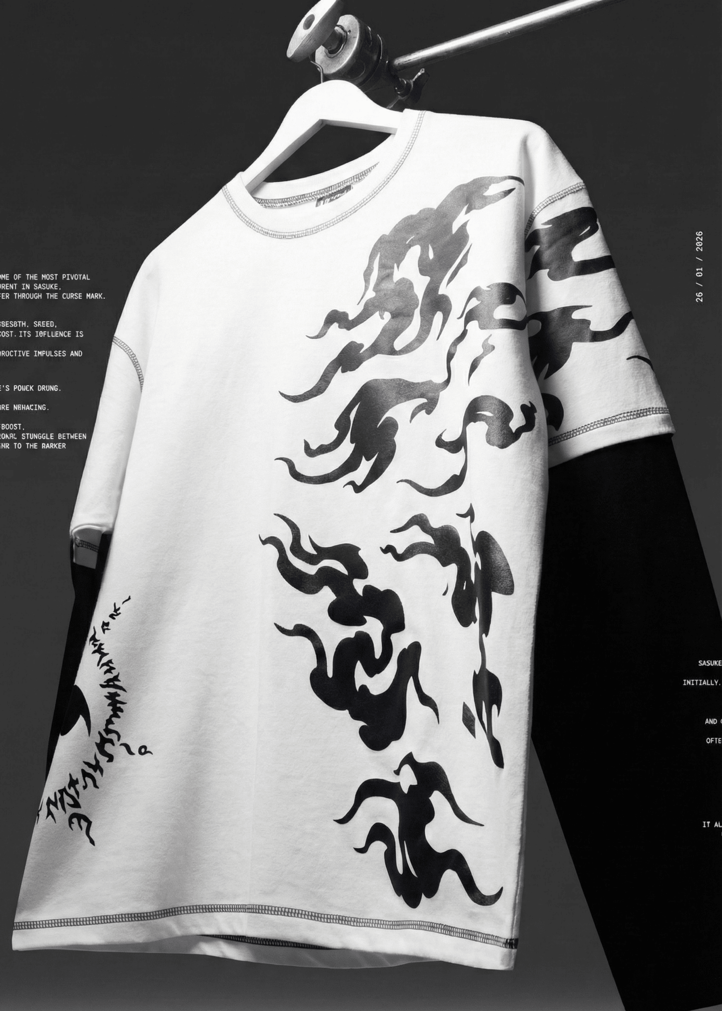 SASUKE FULL SLEEVE WHITE - Azukai