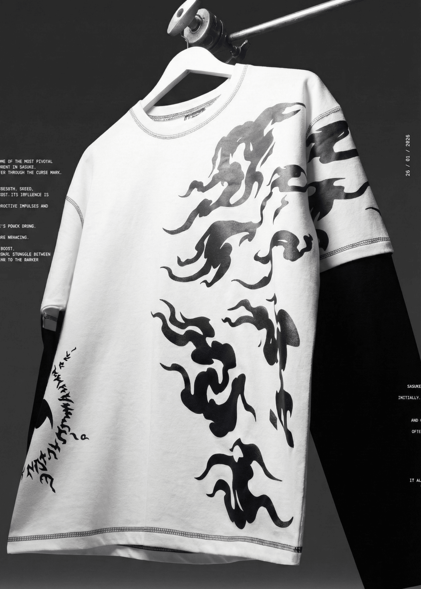 SASUKE FULL SLEEVE WHITE - Azukai